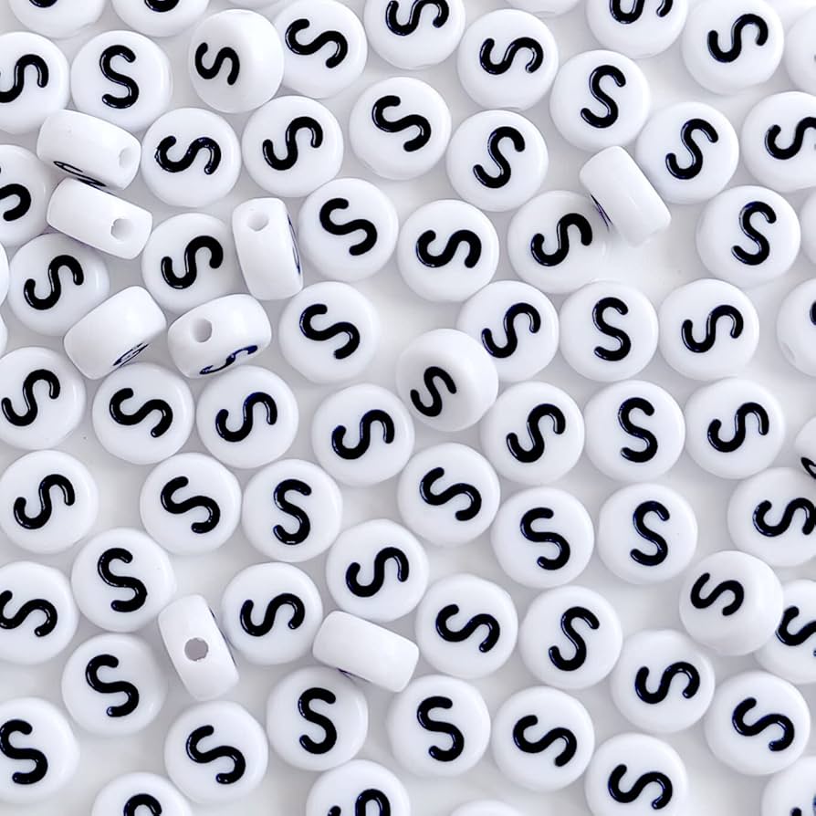 A to Z alphabet Letter Beads White Round Acrylic Alphabet Beads Vowel Letter A Beads for Jewelry Making Bracelets Necklaces Key Chains DIY 4X7mm (0Flat Round-Vowel