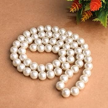 AA Genuine White Freshwater Pearl  8mm Off Round Pearl Shimmery Iridescent Classic White Pearl