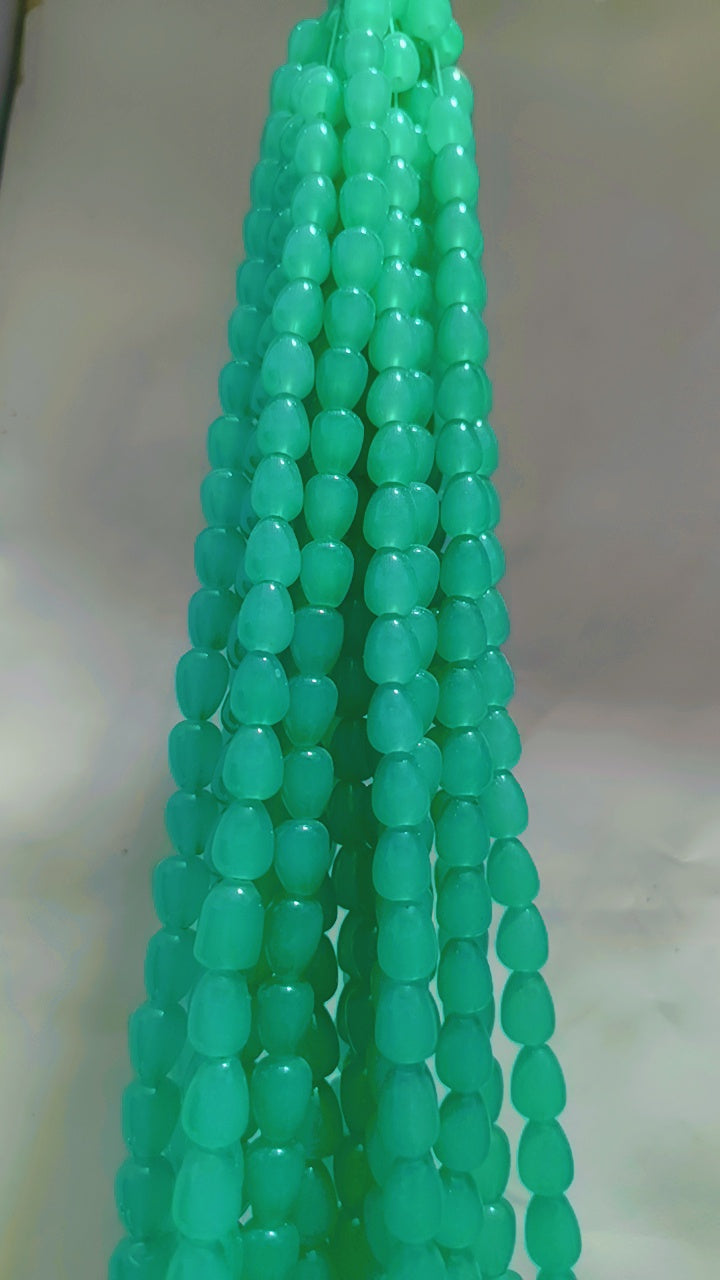 Drop marble beads