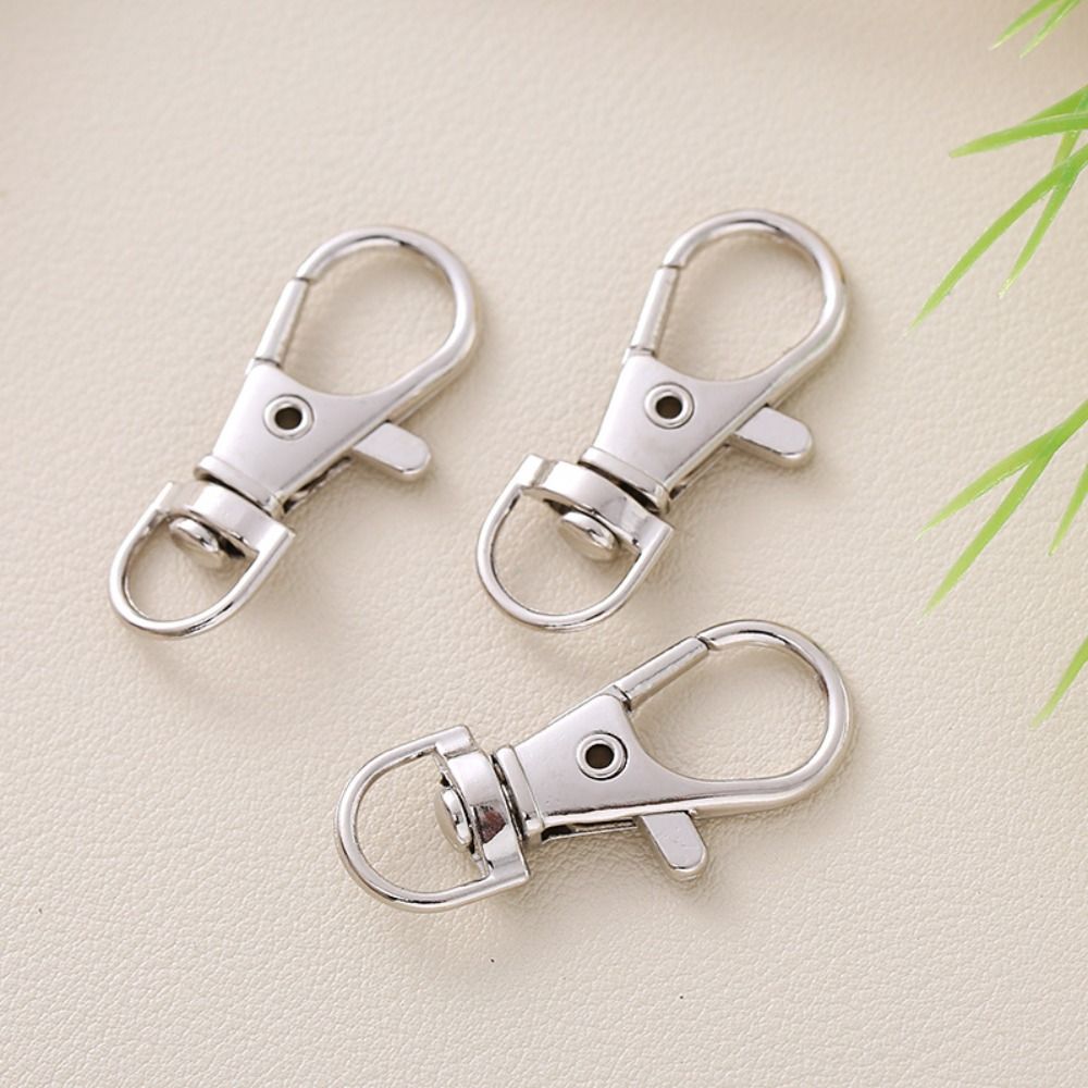 38MM Lobster Claw Clasp Stainless Steel Swivel Clasps Trigger Snap Hooks Landyard Clip Jewelry Findings for Keychain Sewing Craft DIY, Silvery