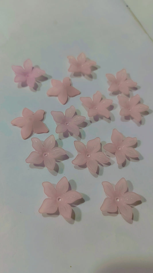 Frosted Acrylic Bead Caps, Elegant Spacer Caps for Jewelry Making, Earrings, Bracelets & DIY Craft Projects,