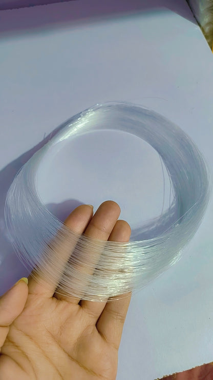 30mm Clear Nylon Fish Wire – Strong Invisible Thread for Balloon Arrangements, Floral Decoration & DIY Crafts