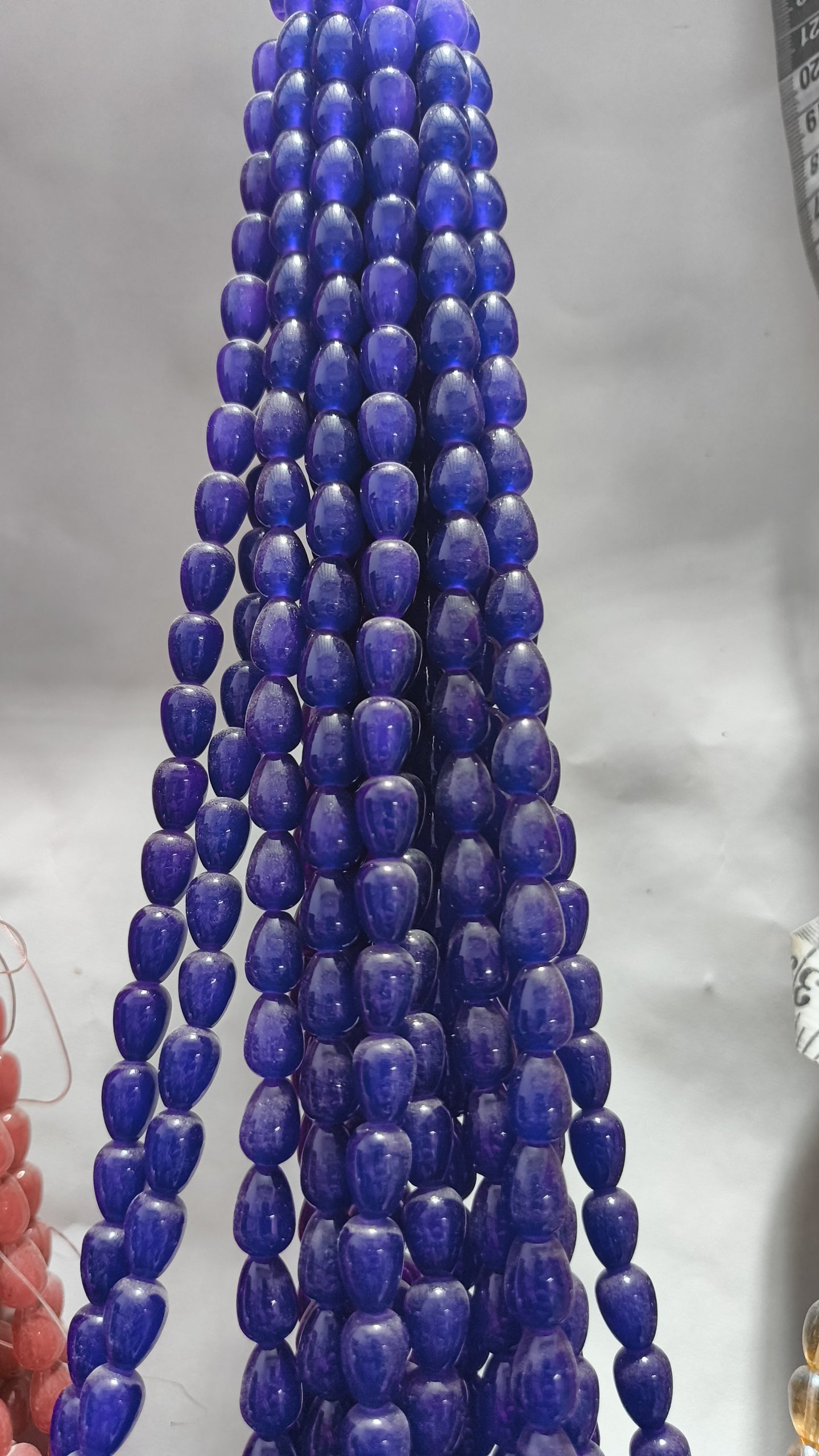 Drop marble beads