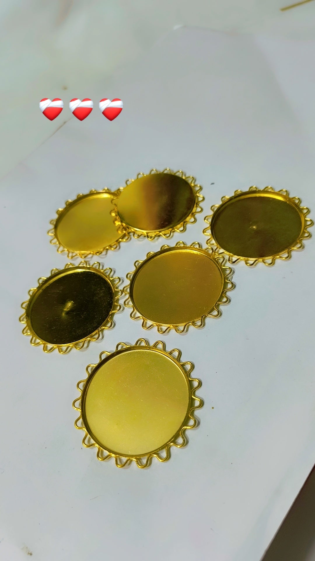Metal tikka base for jewelry making craft,diy