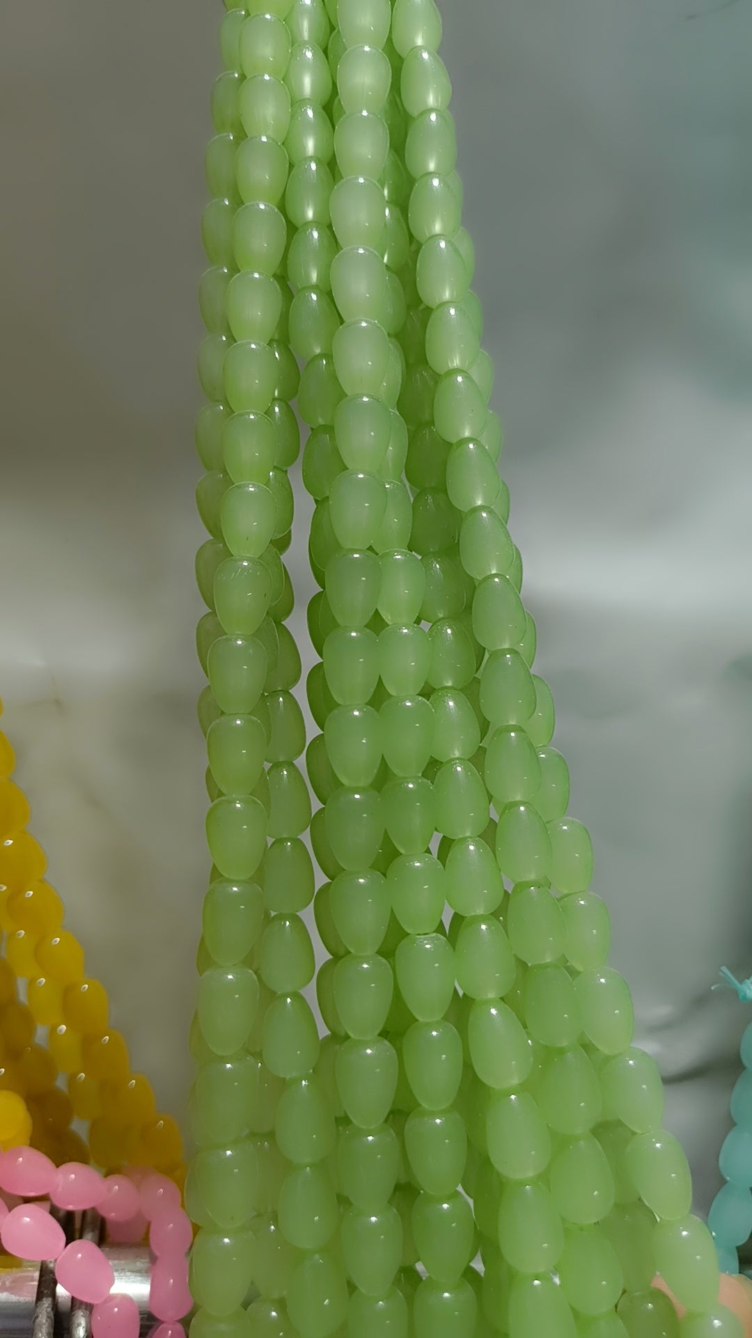 Drop marble beads