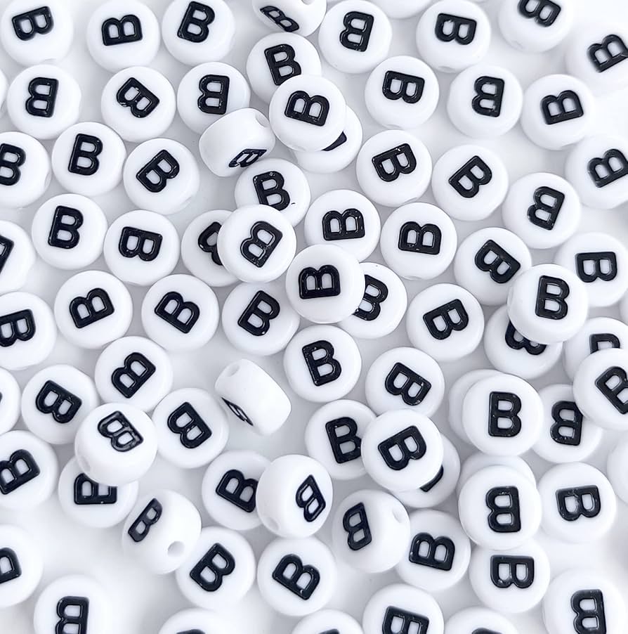 A to Z alphabet Letter Beads White Round Acrylic Alphabet Beads Vowel Letter A Beads for Jewelry Making Bracelets Necklaces Key Chains DIY 4X7mm (0Flat Round-Vowel