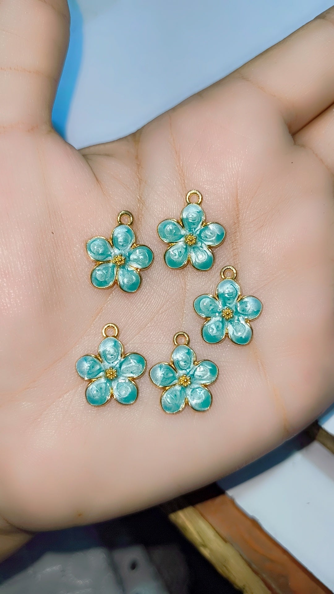 Resin flower charm