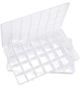 28 Grids Bead Organizer, Craft Organizers and Storage, Acrylic Organizers, Plastic Bead Organizer Box for Crafts Organizing Storing