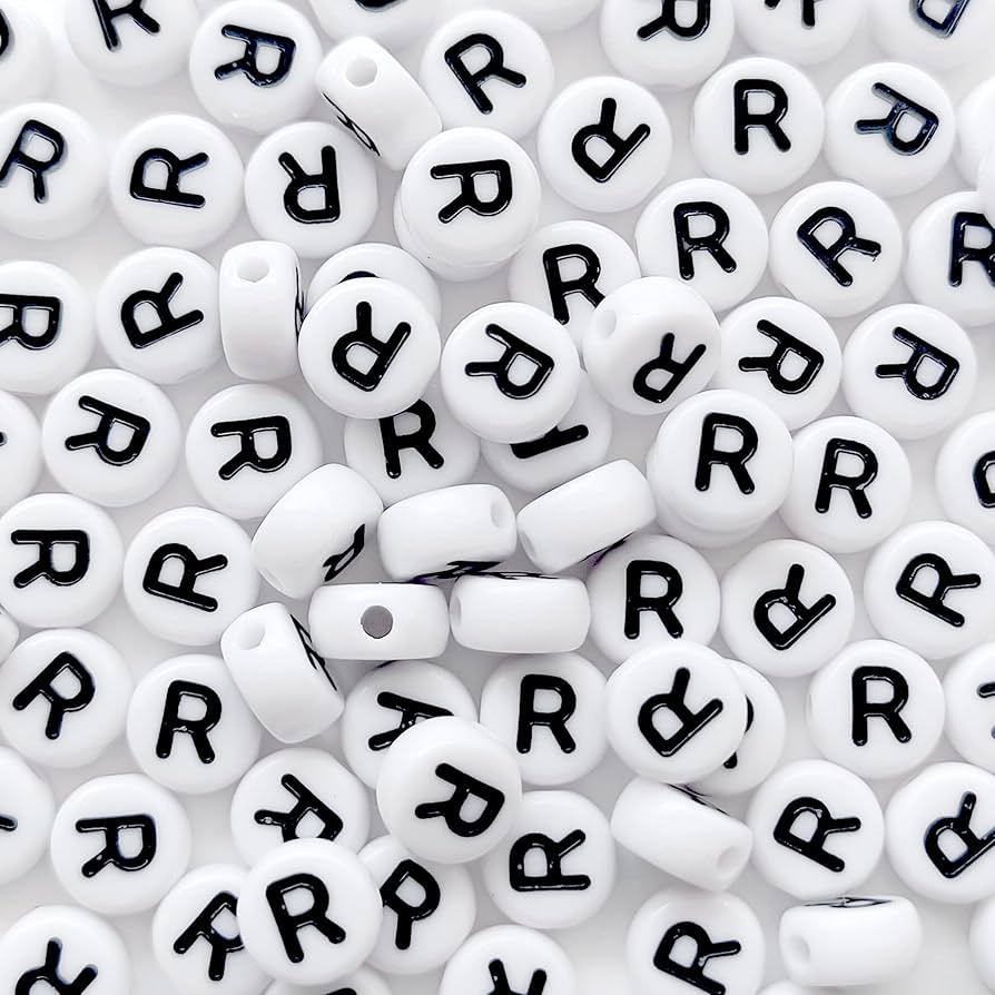 A to Z alphabet Letter Beads White Round Acrylic Alphabet Beads Vowel Letter A Beads for Jewelry Making Bracelets Necklaces Key Chains DIY 4X7mm (0Flat Round-Vowel