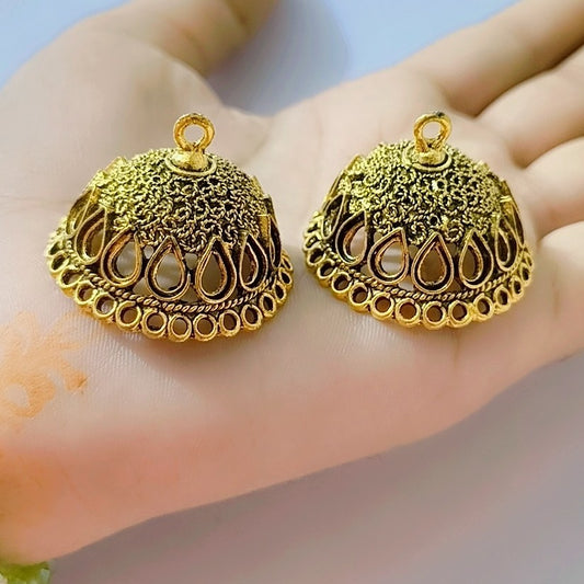 Premium Rajasthani Antique Jhumka, Traditional Ethnic Earring for DIY Jewelry Makers