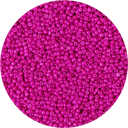 Glass  Beads 4mm 6/0 Pony Spacer Beads for Jewelry Making - Hot Pink
