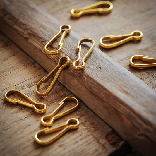 Brass Keychain Key Clasp Clip - Metal