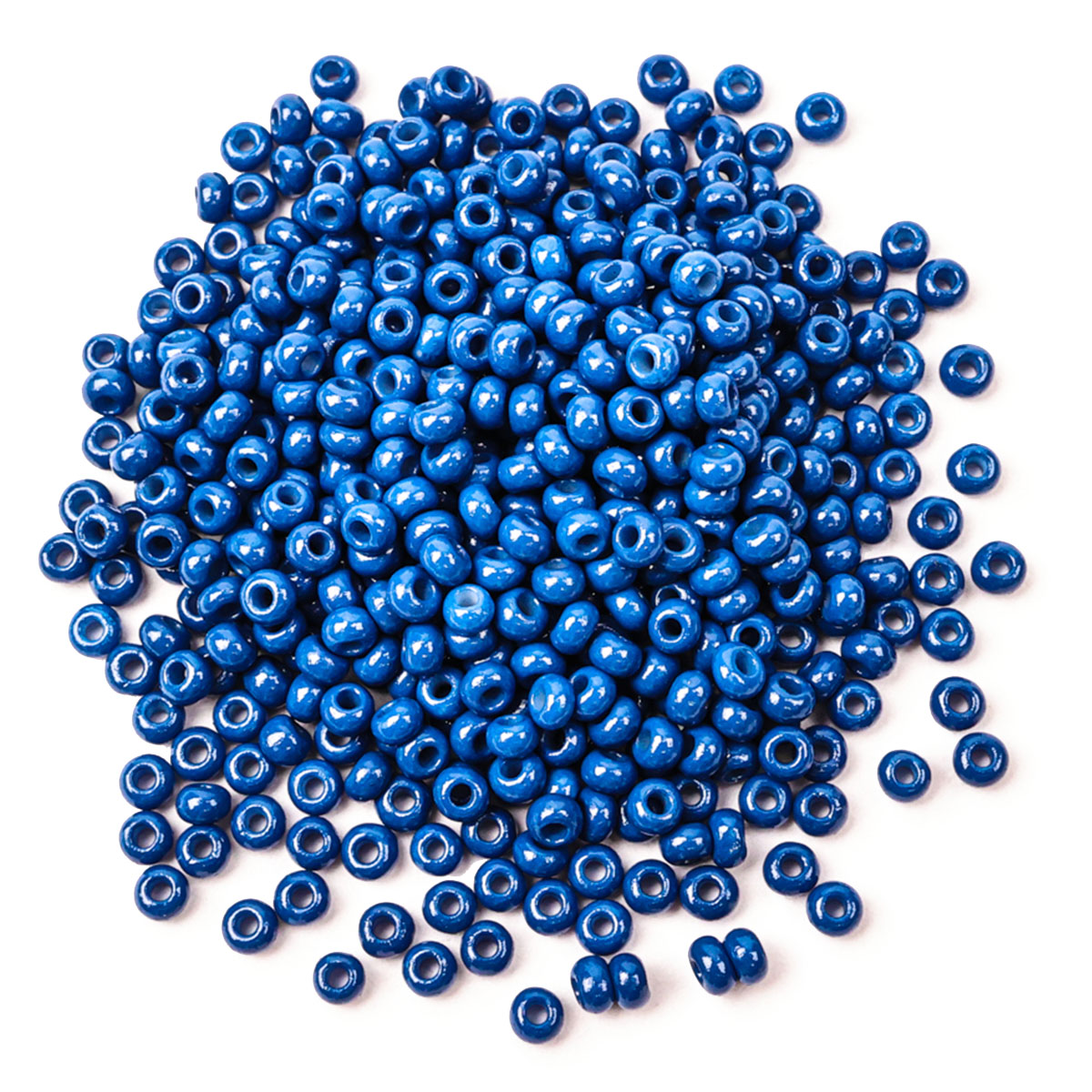 Seed Beads 2 mm Blue Opaque Glass Beads Ball  11/0 Textile Beads Mini Beads Craft Beads Hobby Beads for Threading