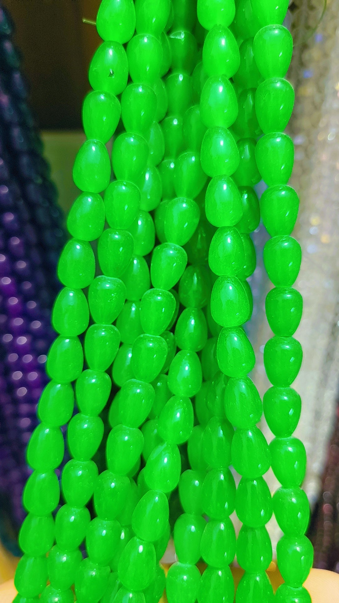 Drop marble beads