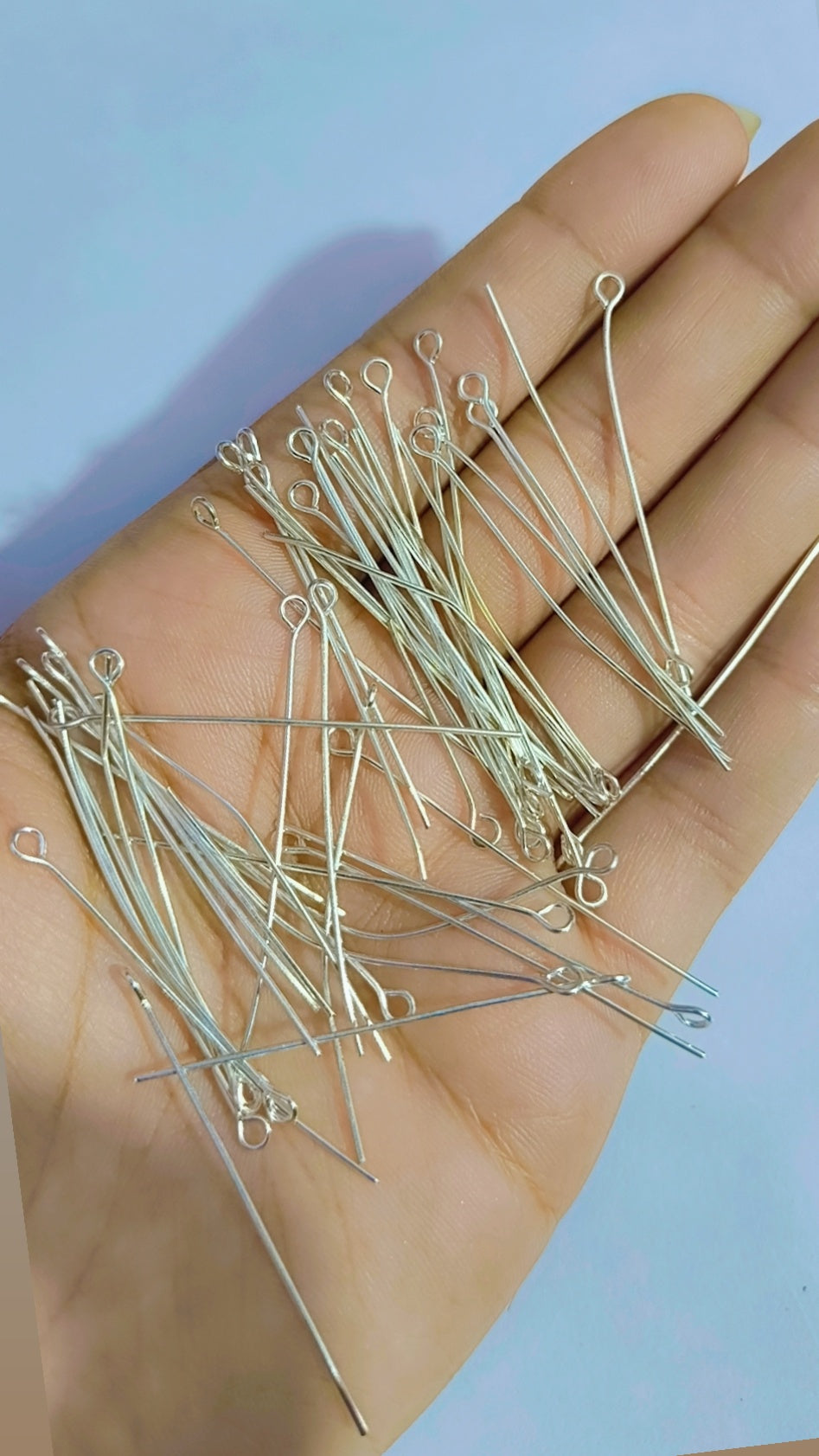 Flat eye Pins (2 inch), Silver Plate Gold Plate
