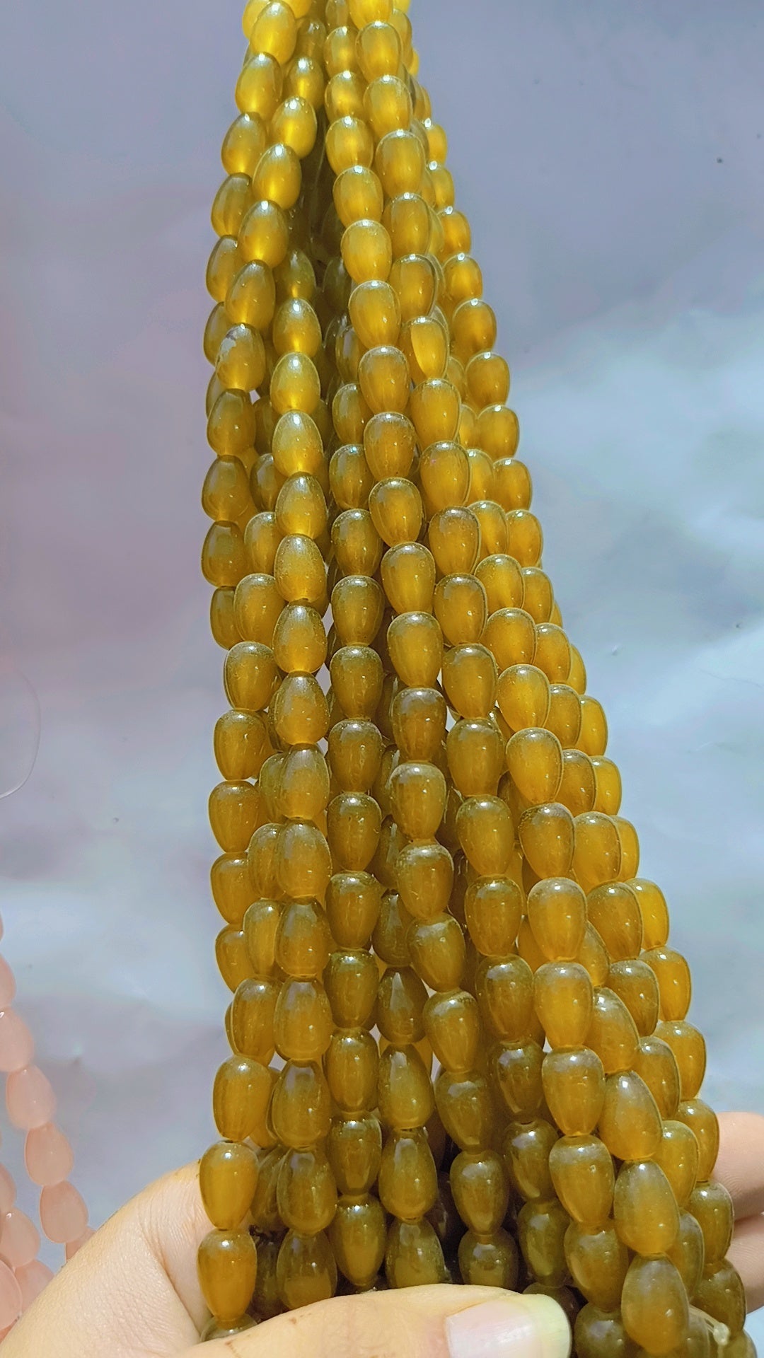 Drop marble beads
