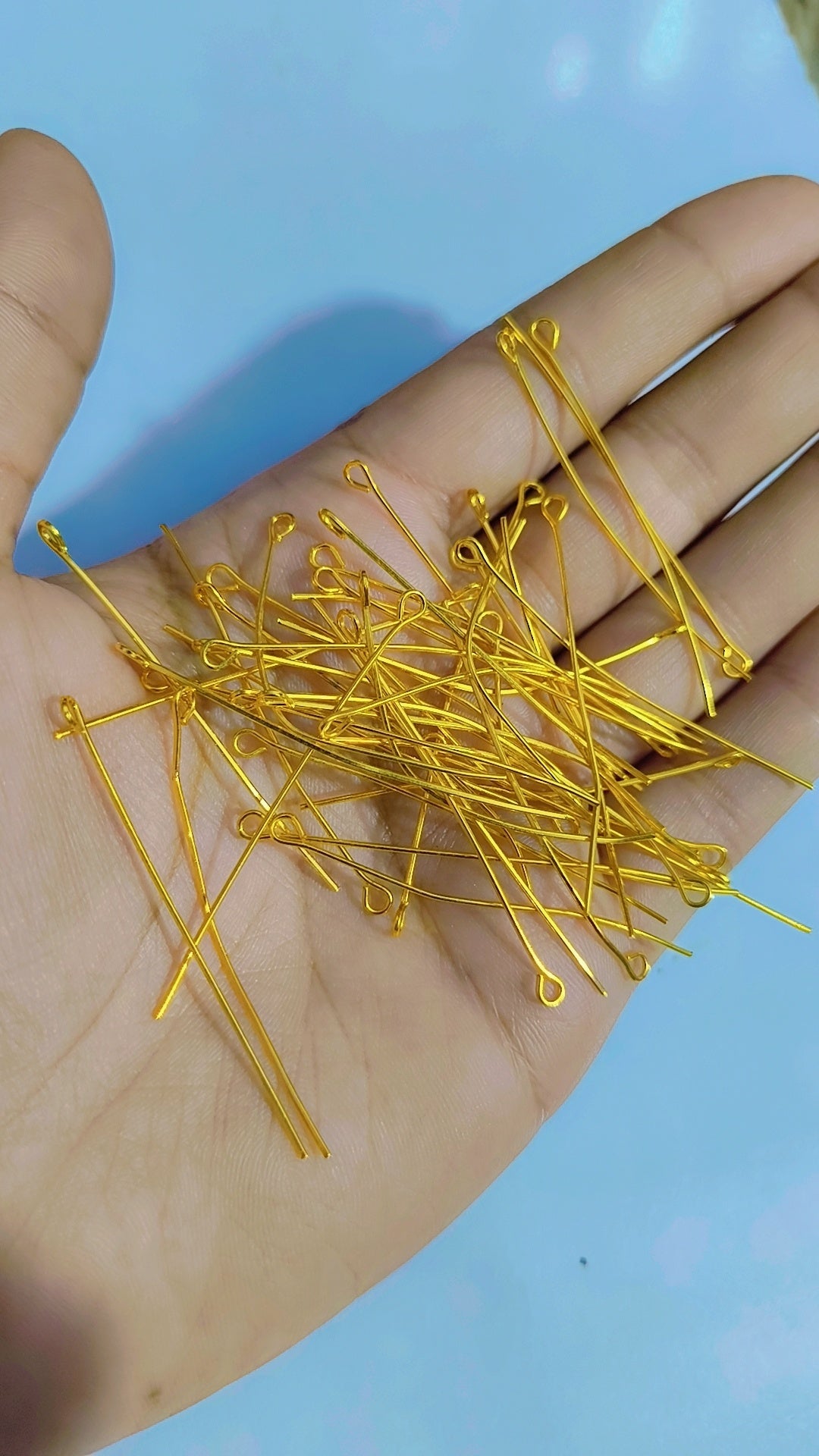 Flat eye Pins (2 inch), Silver Plate Gold Plate