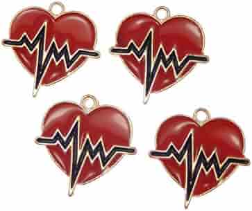 Heart beat heart charms