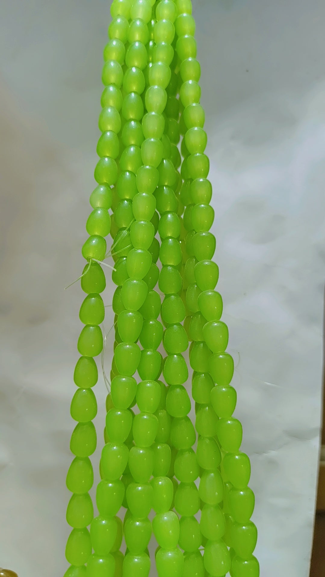 Drop marble beads