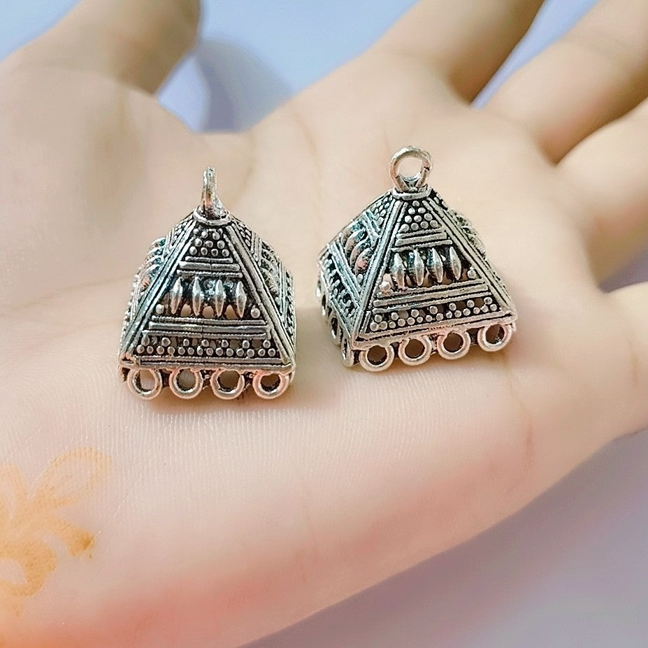 German Silver Jhumka Frames | Jhumka Bases DIY for jewelry making