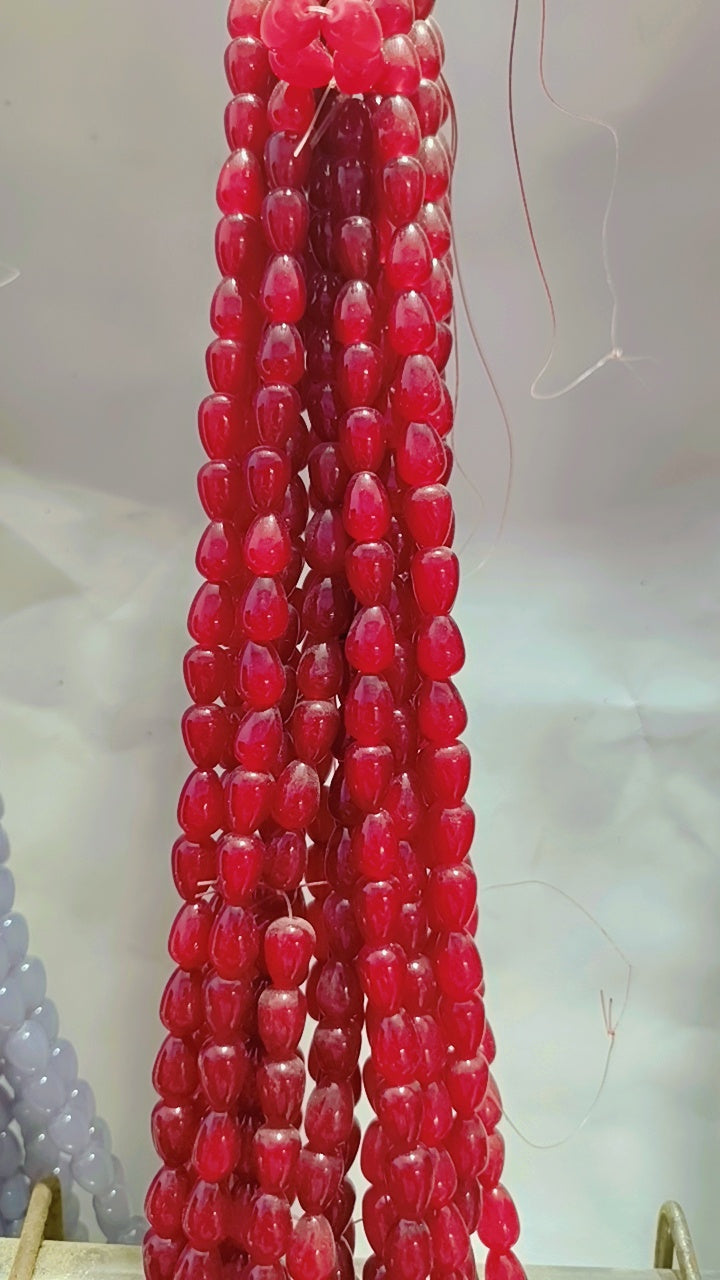 Drop marble beads
