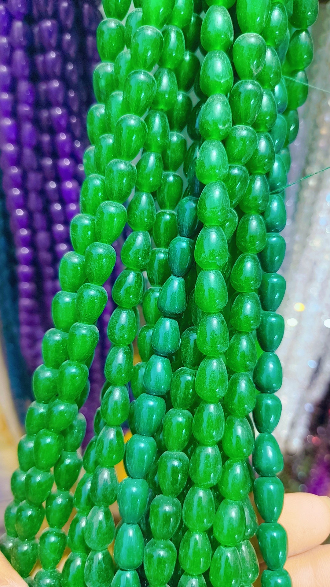Drop marble beads