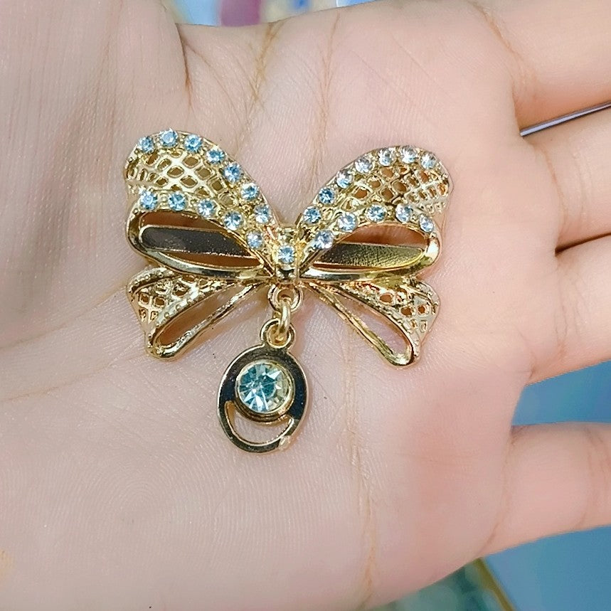 Bow handbags Clips Rhinestone buckle for Women handbags