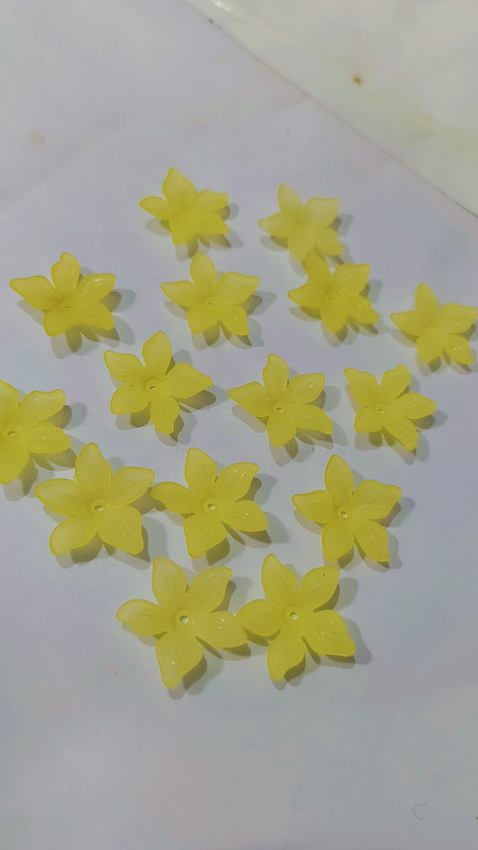 Frosted Acrylic Bead Caps, Elegant Spacer Caps for Jewelry Making, Earrings, Bracelets & DIY Craft Projects,