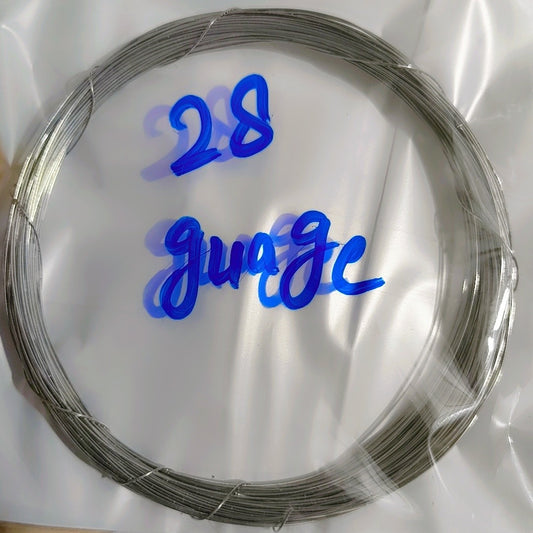 28 gauge Stainless Steel Wire Silver Bendable Metal Craft Wire for Making DIY Crafts Art and Craft Material Jewellery Making Accessories Beads Wire