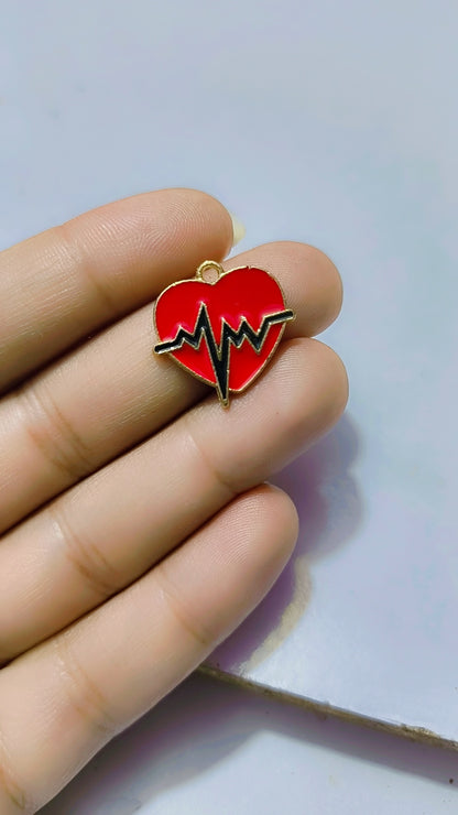 Heart beat heart charms