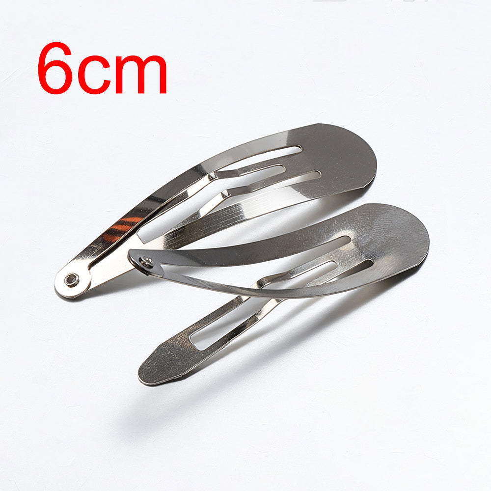 6mm Silver Hair Clips BB Snap Clip Hairpins Base for DIY Handmade
