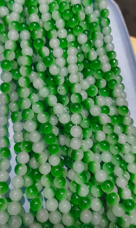 8mm High Quality double tone Marble Glass Beads