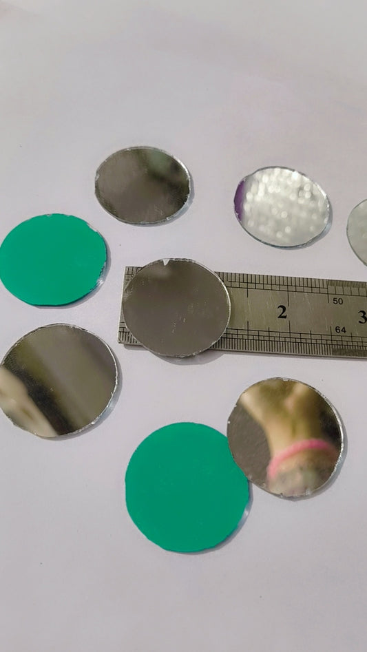 32mm Round Glass Beads for embroidery,Art Craft & Seasonal Decoration