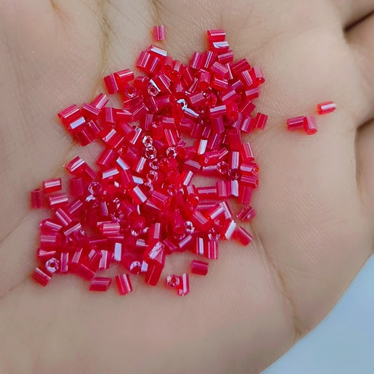 2mm AB Color Beads Tube Shape Glass Bead Seed Beads