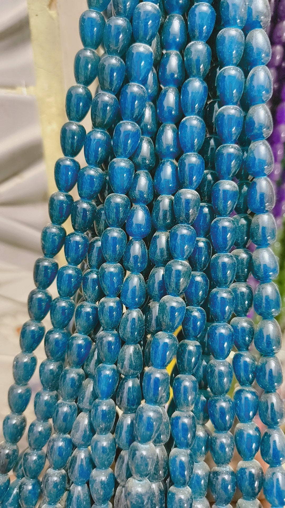Drop marble beads