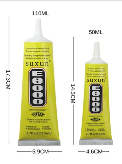 E8000 Strong Liquid Glue for Clothes Leather Jewelry Stationery Phone Screen Earphone