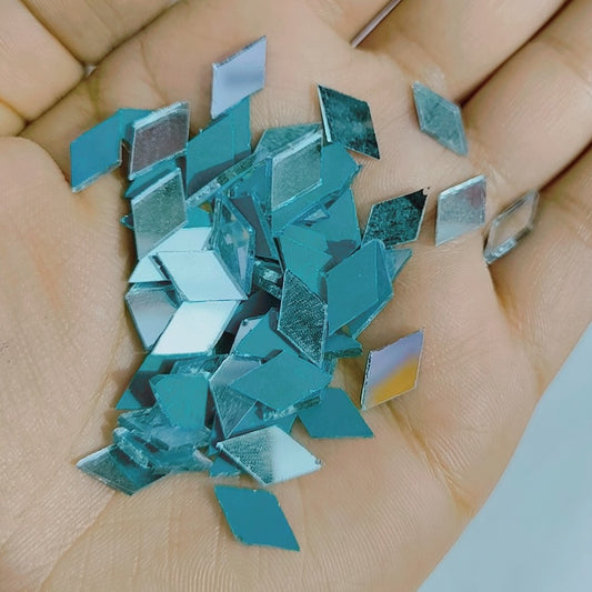 Tiny Glass Diamond Shape Mirror Beads Used In Embroidery DIY Crafts
