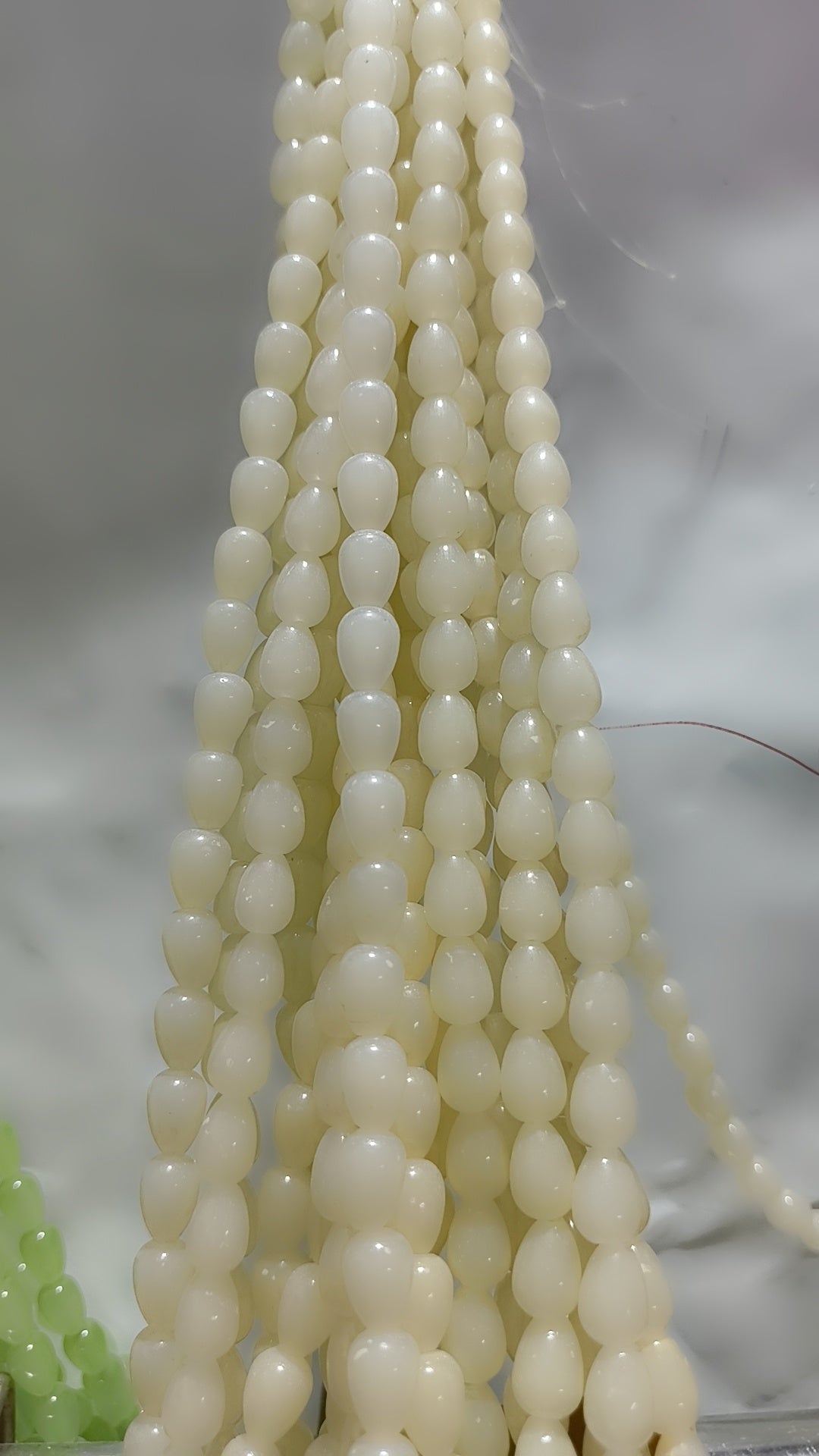 Drop marble beads