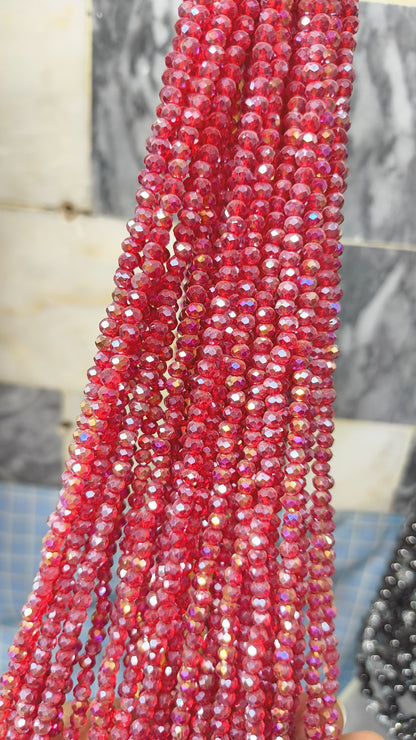 (4mm) High Quality Crystal Glass Beads (34+ Colors)