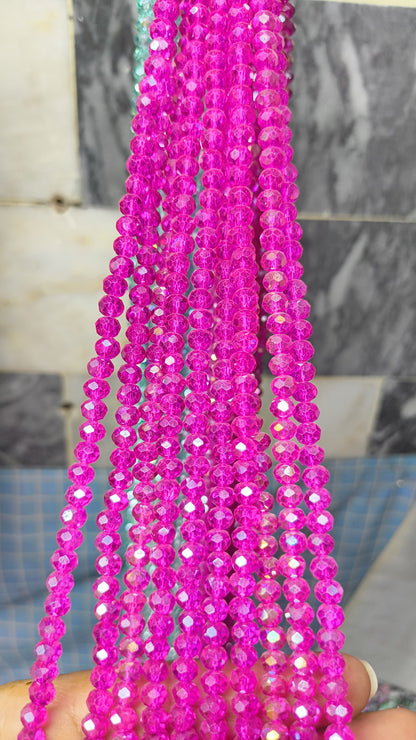 (6mm) High Quality Crystal Glass Beads (32+ Colors)